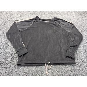 Hurley Shirt Women Small Gray Casual Normcore Long Sleeve Skater Surf Streetwear